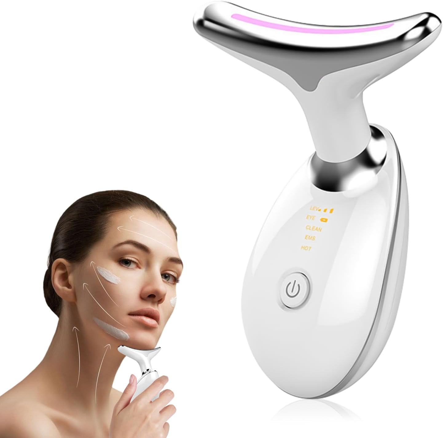 The Esleva Sculpt: EMS & Warmth Device for Jaw and Neck