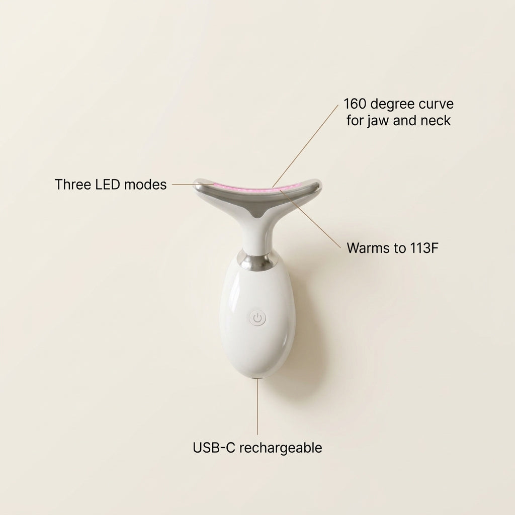 The Esleva Sculpt: EMS & Warmth Device for Jaw and Neck