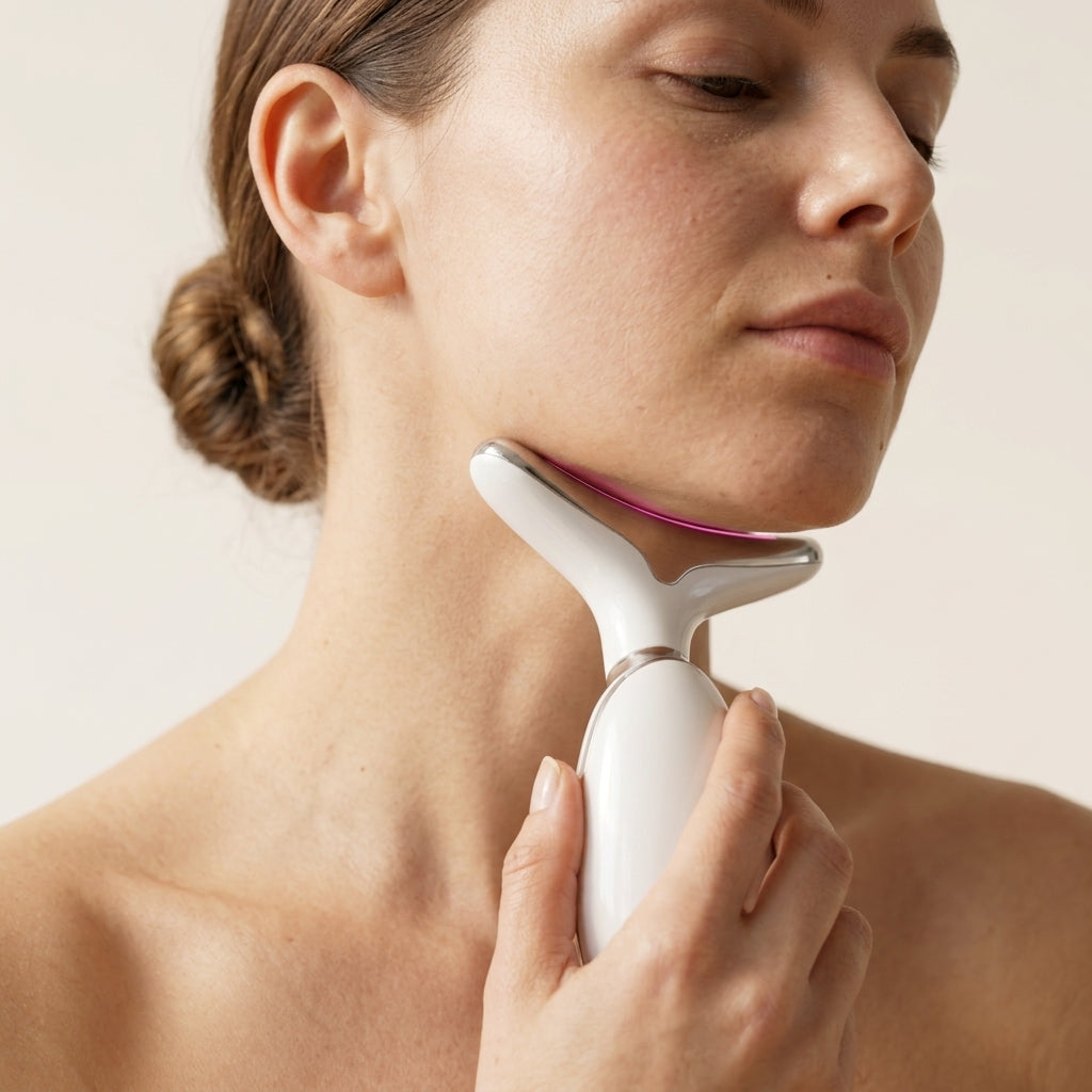 The Esleva Sculpt: EMS & Warmth Device for Jaw and Neck