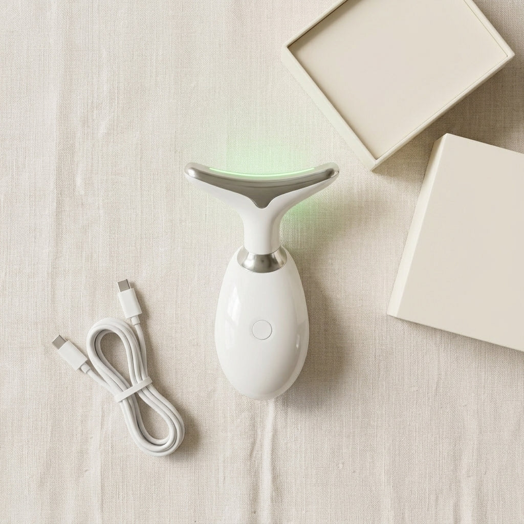 The Esleva Sculpt: EMS & Warmth Device for Jaw and Neck